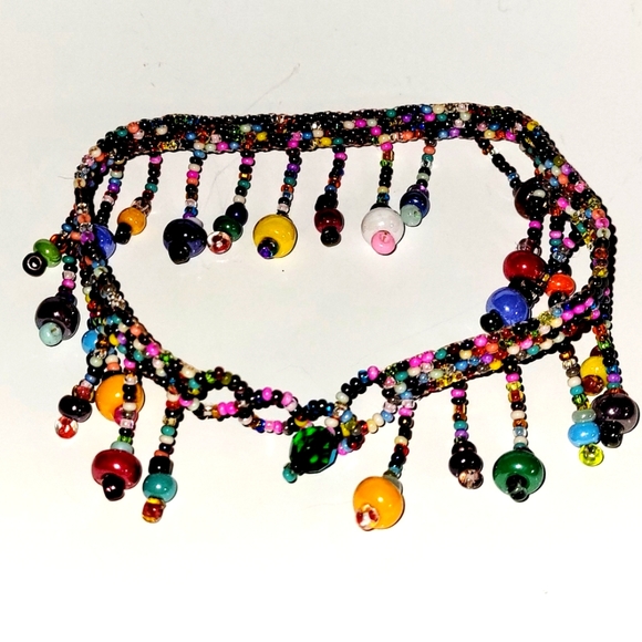 New Anklet Bracelet, Hand Beaded by Artisan in Guatemala - Picture 7 of 7